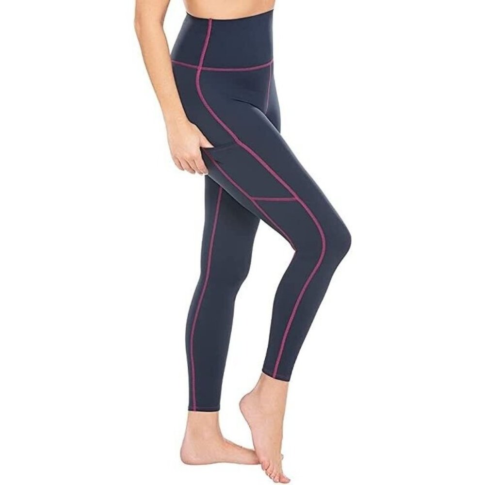 Miraclesuit Dress Blues Tummy Control Performance Leggings Small S - Picture 2 of 4